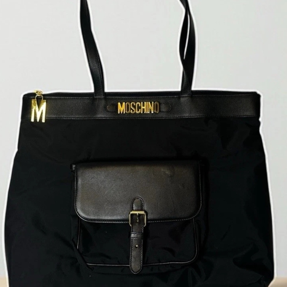 Moschino Black Tote Bag